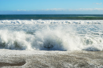 海　波　しぶき　素材