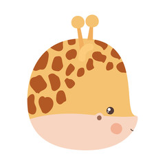 Cute giraffe cartoon vector design
