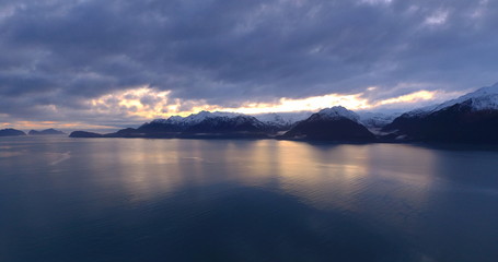 Obraz premium Beautiful winter skies over Alaska 