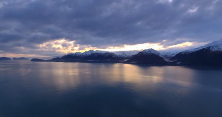 Obraz premium Beautiful winter skies over Alaska 