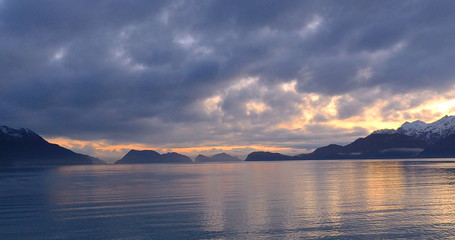 Beautiful winter skies over Alaska 