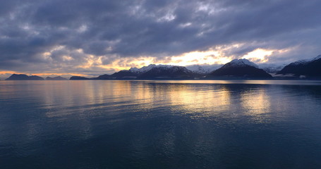 Beautiful winter skies over Alaska 