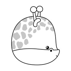 Cute giraffe cartoon vector design