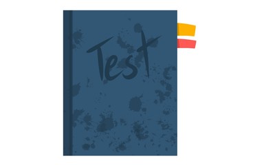 Test book on white background