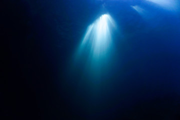 Cathedrals of light underwater