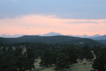 sunrise in mountains