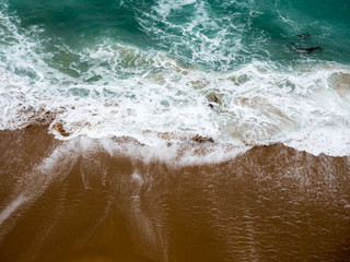 Abstract images of the mighty pacific ocean crashing ashore along the great ocean road