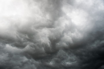 skyscape of clouds on the sky in the rainday