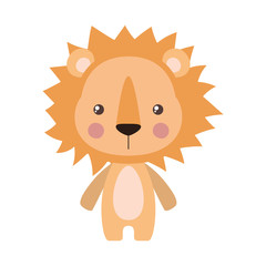 Cute lion cartoon vector design