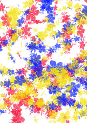 Obraz na płótnie Canvas abstract colorful background with flowers