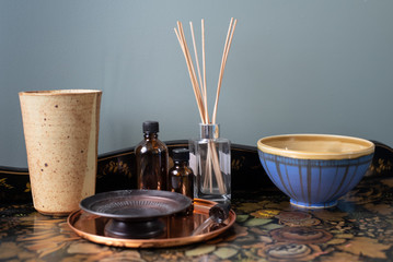 Yoga and wellness studio decor
