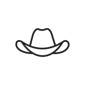 Cowboy hat icon vector logo symbol illustration EPS 10