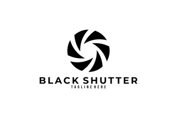 shutter logo icon vector isolated