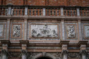 Architectural Buildings details and statues  in Venice, Italy