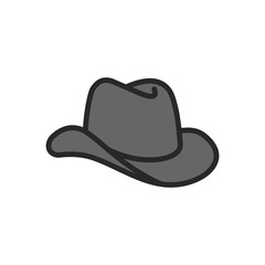 Cowboy hat icon vector logo symbol illustration EPS 10