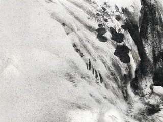 Abstract chaos painting design wallpaper