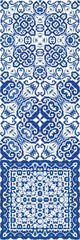 Decorative color ceramic azulejo tiles.