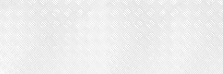 Panorama White Clean Checker Plate abstract floor metal stanless background stainless pattern...