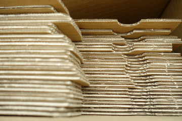 Fototapeta na wymiar stack of cardboard paper 