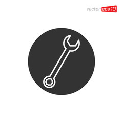 Tool Wrench Icon Design Vector