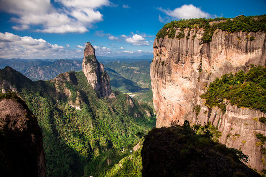 Shenxianju Scenic Spot, Taizhou City, Zhejiang Province, China - Powered by Adobe