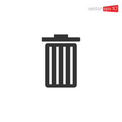 Trash Can Icon Design Vector