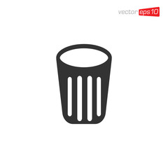 Trash Can Icon Design Vector