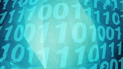 Digital technology cyber protection, connected business and technology background