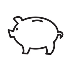 Piggy Bank Icon Vector