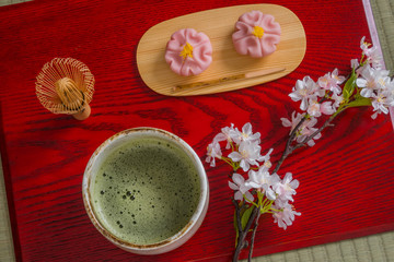 抹茶と和菓子　Matcha and Japanese sweets