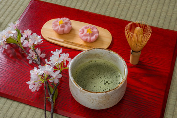 抹茶と和菓子　Matcha and Japanese sweets
