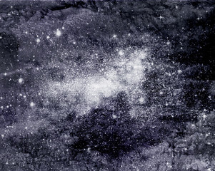 Universe filled with stars, nebula and galaxy