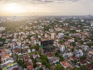 Obraz premium Aerial view of Colombo cityscape the capital cities of Sri Lanka. Colombo is the commercial capital and largest city in Sri Lanka.