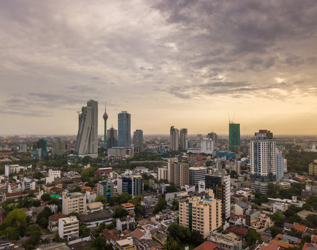 The Morning View Of Colombo Cityscape The Capital Cities Of Sri Lanka. Colombo Is The Commercial Capital And Largest City In Sri Lanka.