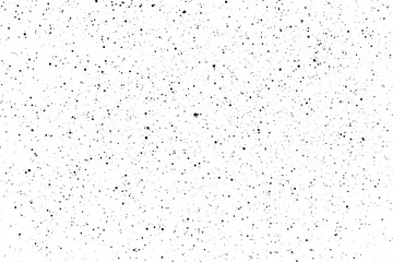 Chaotic black star bokeh on a isolated white background. falling blurry bokeh snow overlay, starry sky. black spots on white background, black drops and spots. abstraction.
