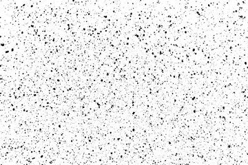 Chaotic black star bokeh on a isolated white background. falling blurry bokeh snow overlay, starry sky. black spots on white background, black drops and spots. abstraction.