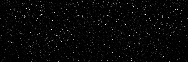 Chaotic white star bokeh on a isolated black background. falling blurry bokeh snow overlay, starry sky. white spots on black background, white drops and spots. abstraction. © Илья Подопригоров