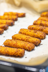Fish sticks baked in the oven