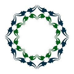 Fototapeta na wymiar symbol or logo Ornament object 