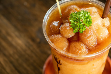 Longan smoothie juice, sweet water for good health.