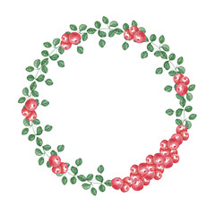 Wreath of cranberries