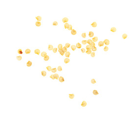 Paprika seeds isolated on a white background