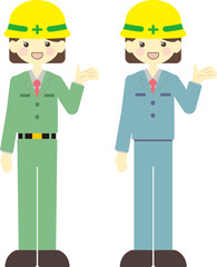 Woman wearing a helmet