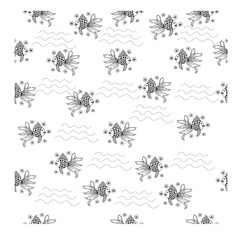 Goldfish seamless pattern 
