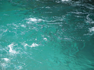 水の流れ 神崎川 長良川水系 岐阜県　日本