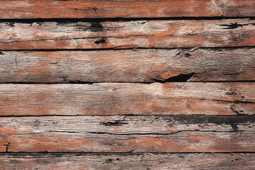 Old brown plywood texture on background - 309322275