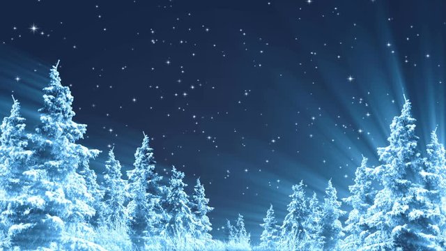 Winter Background Animation Loop