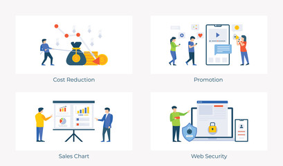 Fototapeta premium Financial Saving Illustrations Vectors Pack 