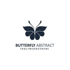 Abstract Butterfly Illustration Vector Template