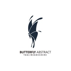 Abstract Butterfly Illustration Vector Template